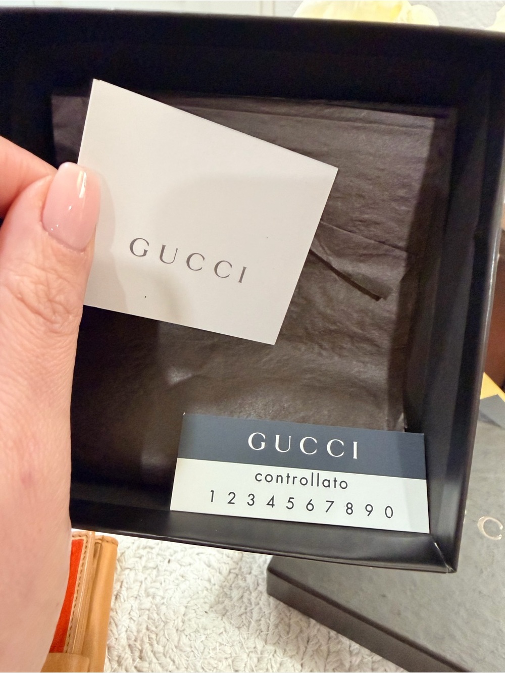 Gucci Jackie Orange Suede with tan leather trim COA & Box❣️ - Picture 13 of 16